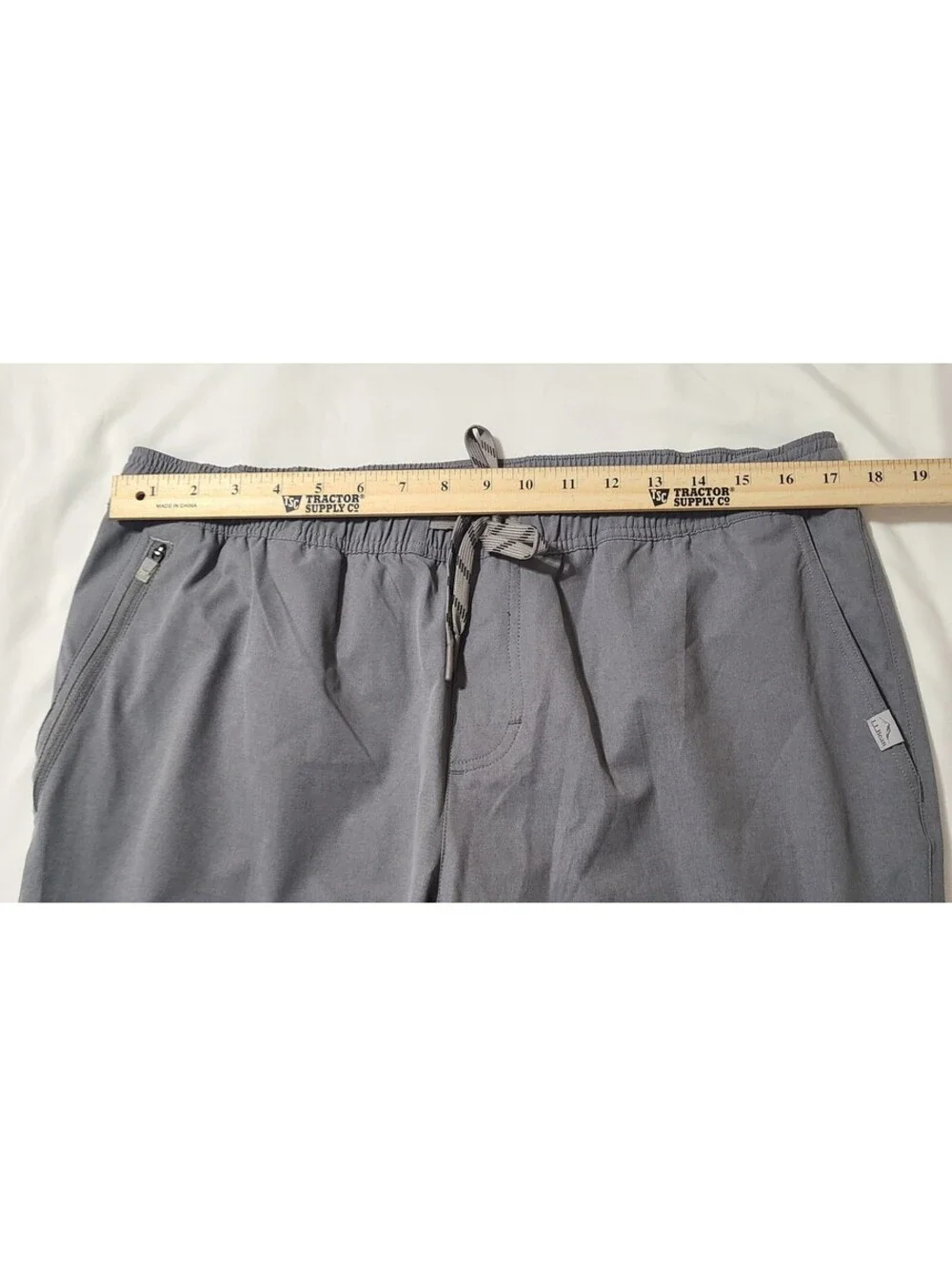 LL Bean Multisport Pants Mens Size Large Gray Performance Stretch Hiking UPF 50+